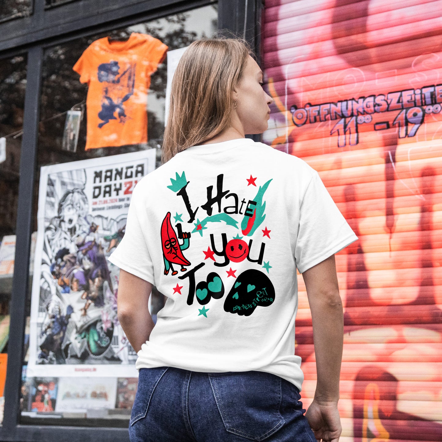 I Hate You Too - Oversized Drop Shoulder T-shirt
