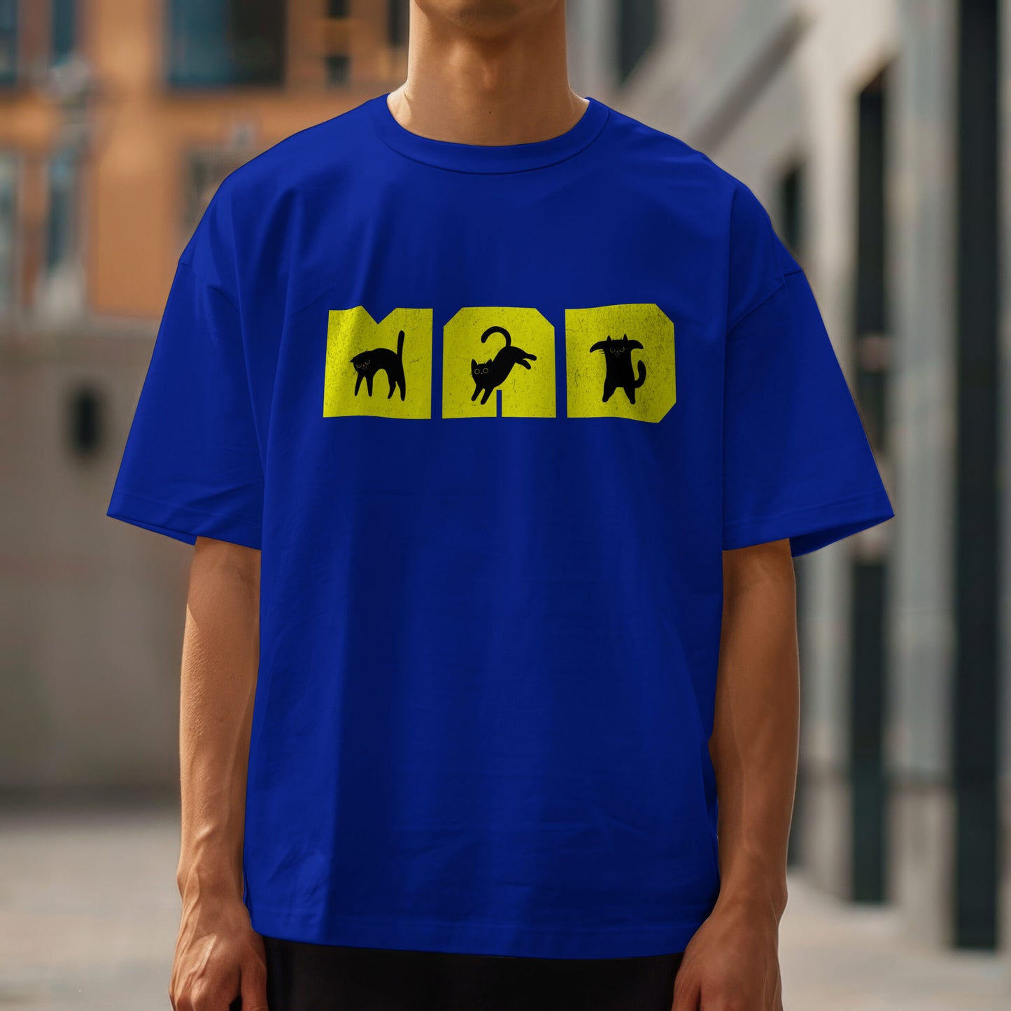 MAD Cat - Oversized Drop Shoulder T-shirt