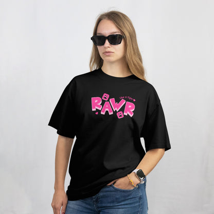 Pookie Rawr - Oversized Drop Shoulder T-shirt