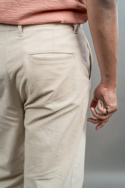 Linen Relaxed Fit Pant – Ivory Cream