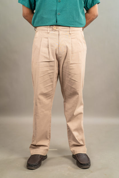 Linen Relaxed Fit Pant – Soft Beige