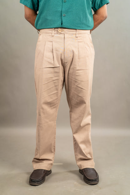 Linen Relaxed Fit Pant – Soft Beige