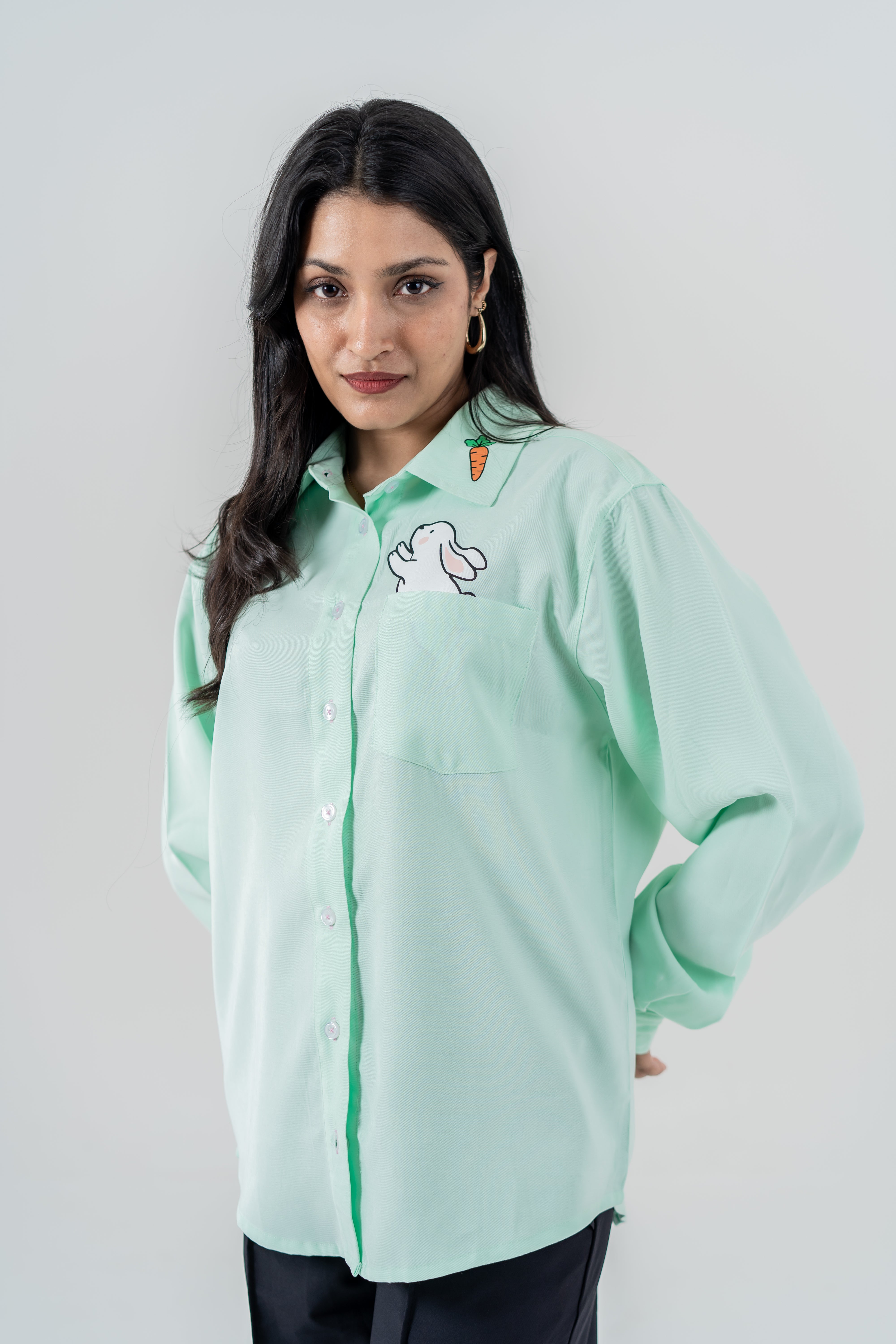 Bunny Pocket Shirt – Mint