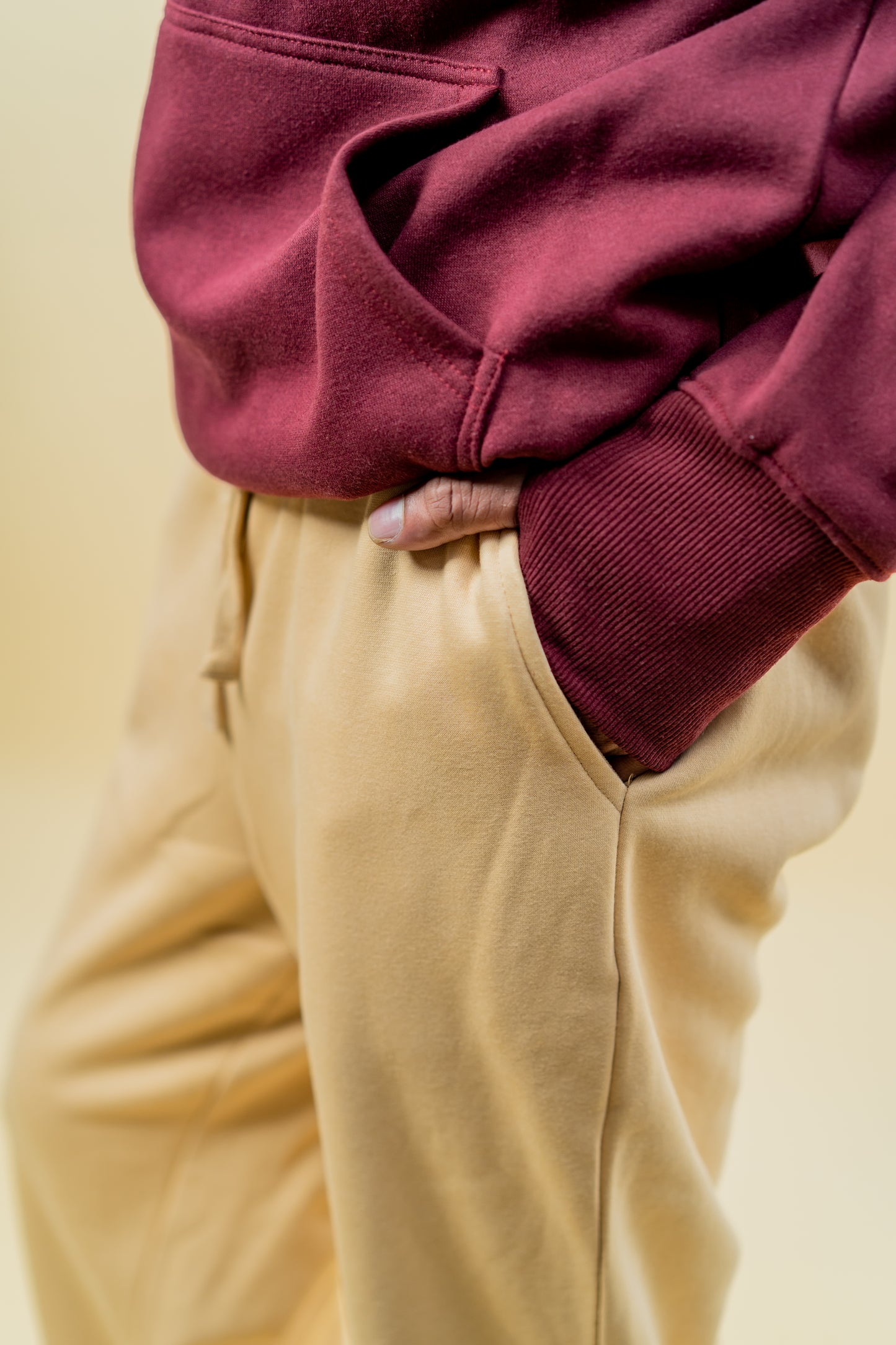 Relaxed Fit Sweatpants - Beige