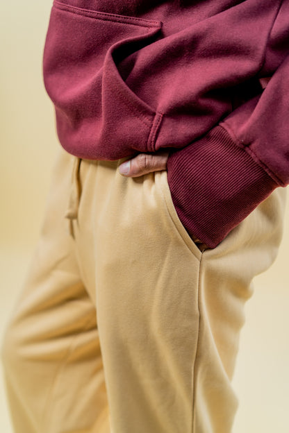 Relaxed Fit Sweatpants - Beige
