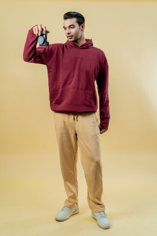 Relaxed Fit Sweatpants - Beige