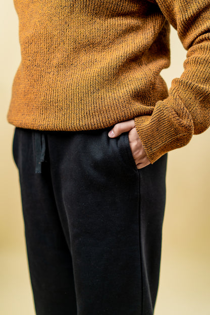 Relaxed Fit Sweatpants - Black