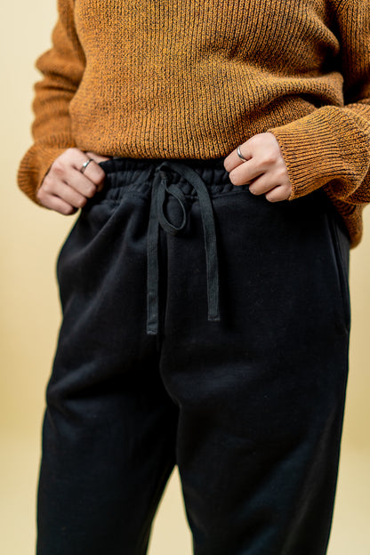 Relaxed Fit Sweatpants - Black