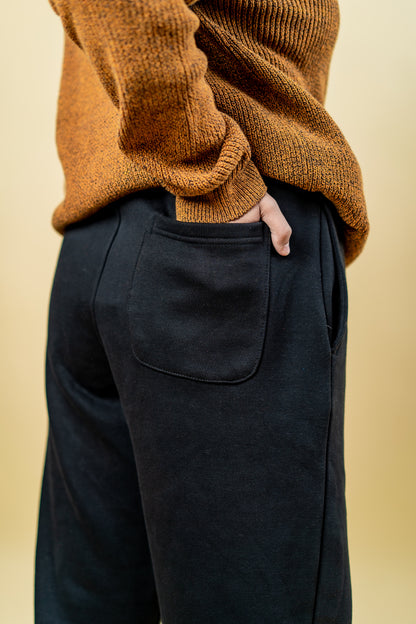 Relaxed Fit Sweatpants - Black