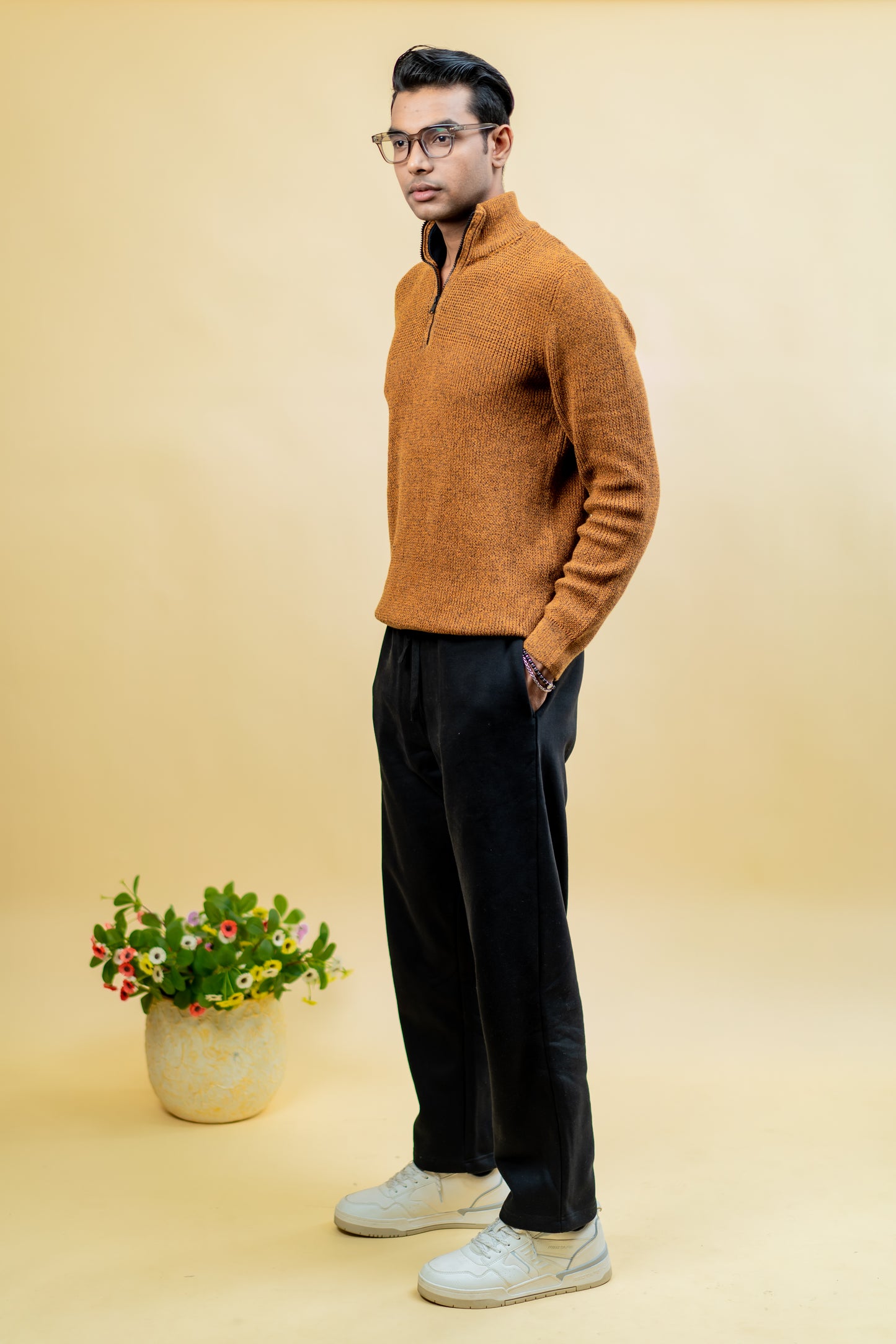 Relaxed Fit Sweatpants - Black