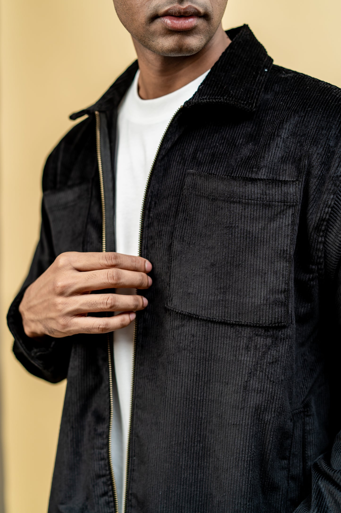 Cord Jacket- Black