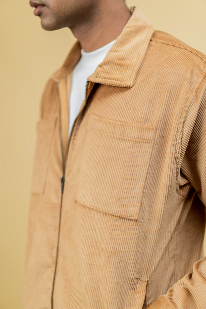 Cord Jacket-Brown