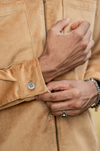 Cord Jacket-Brown