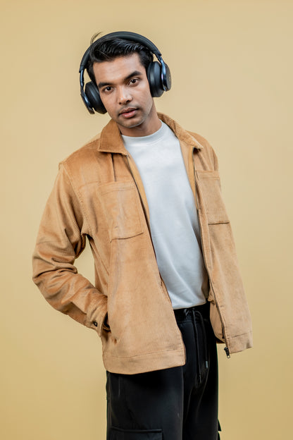 Cord Jacket-Brown