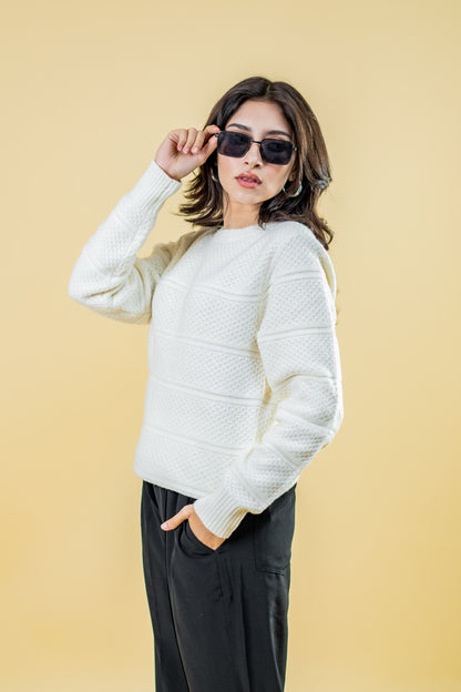 Polyamide Sweater: White
