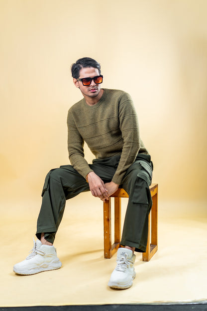 Polyamide Sweater: Olive