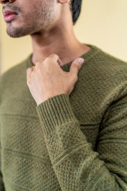 Polyamide Sweater: Olive