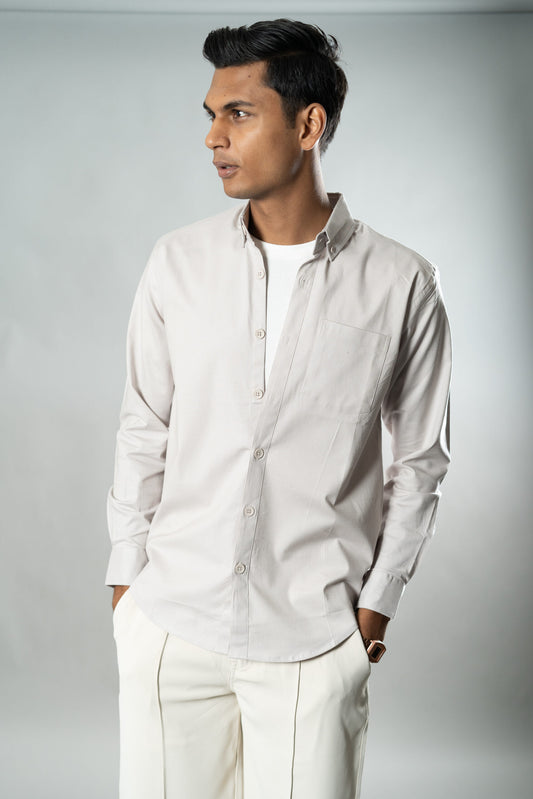 Button-Down Oxford Shirt – Vanilla Cream