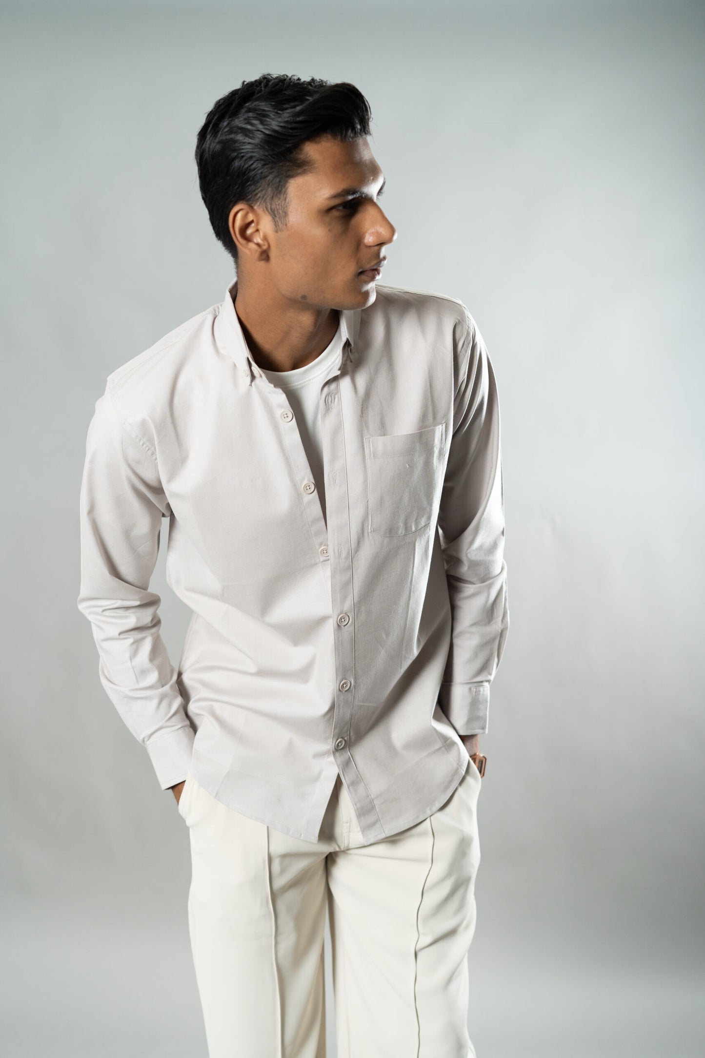 Button-Down Oxford Shirt – Vanilla Cream