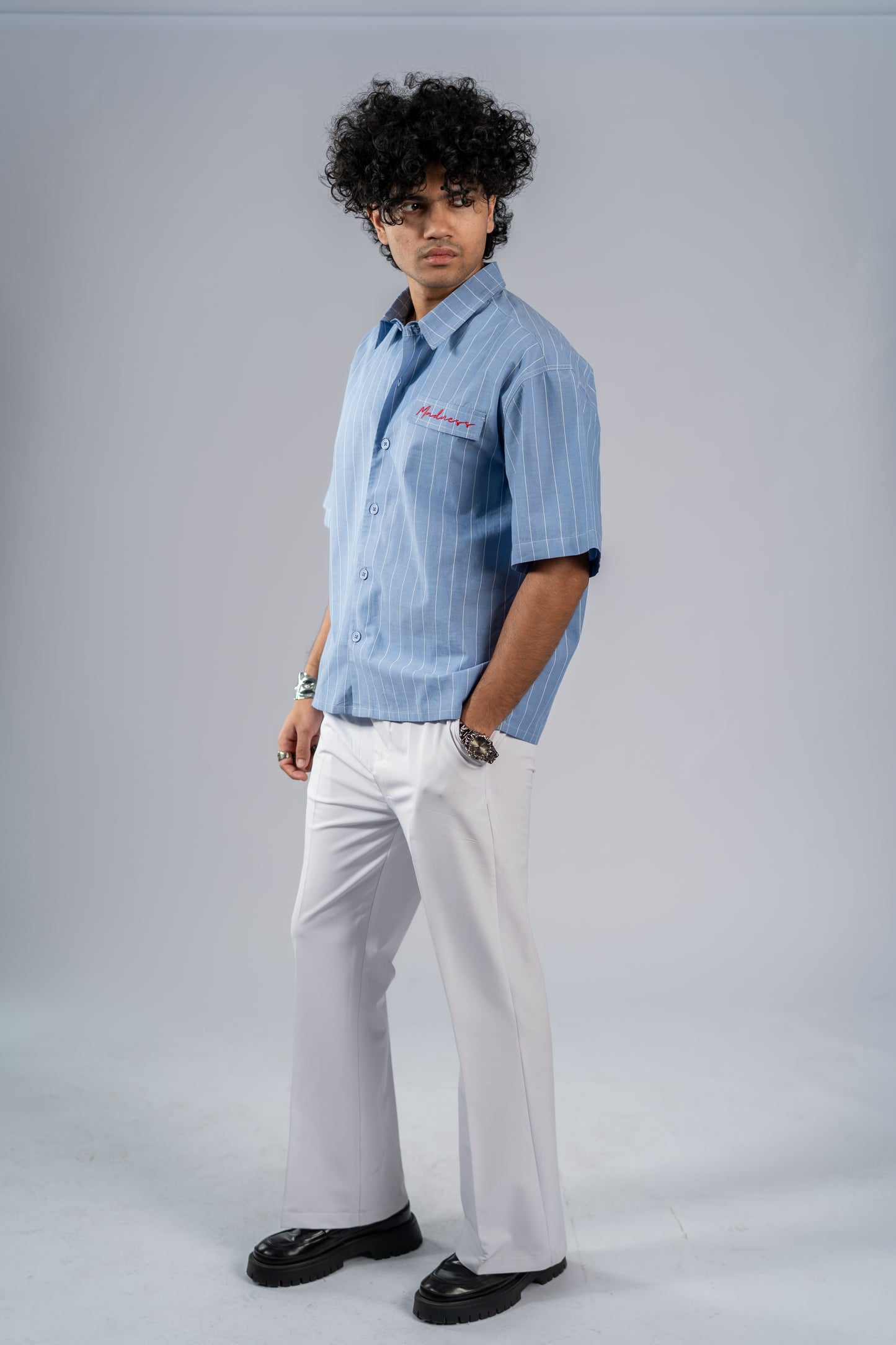 Bootcut Pajamas - White (DELIVERY ON 16th-17th March Inside Dhaka)