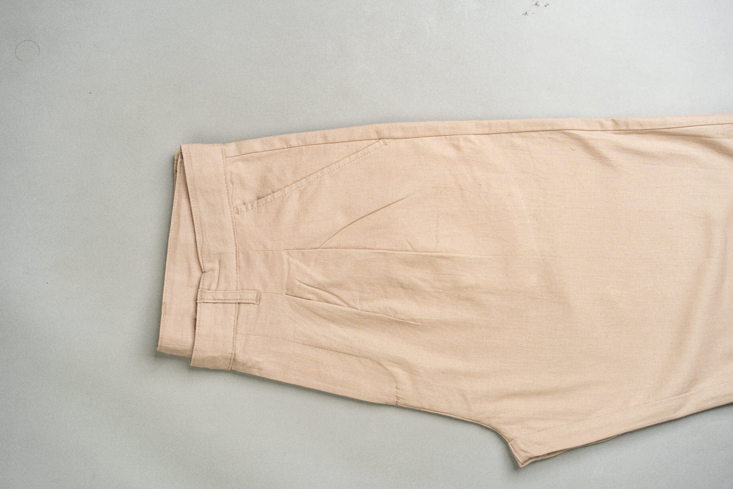 Linen Relaxed Fit Pant – Soft Beige