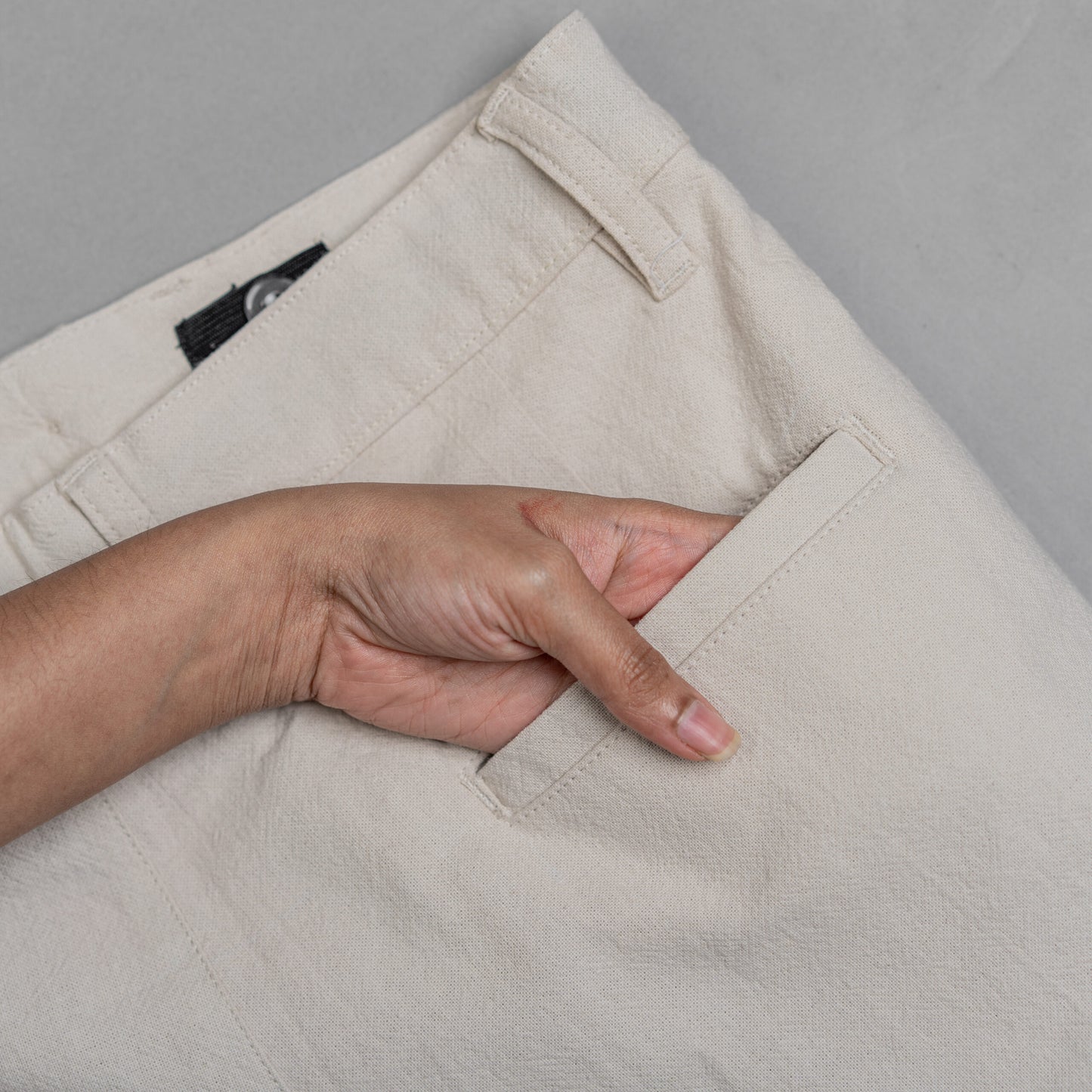 Linen Relaxed Fit Pant – Ivory Cream