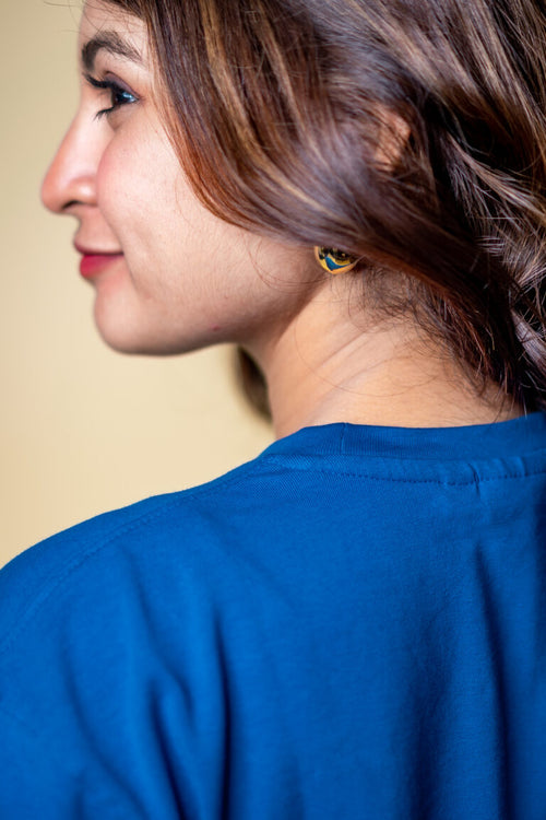 Load image 1 in gallery view. The Basics Royal Blue- Regular Fit T-shirt