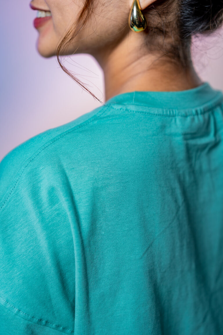 Oversized Drop Shoulder T-Shirt – Pastel Green