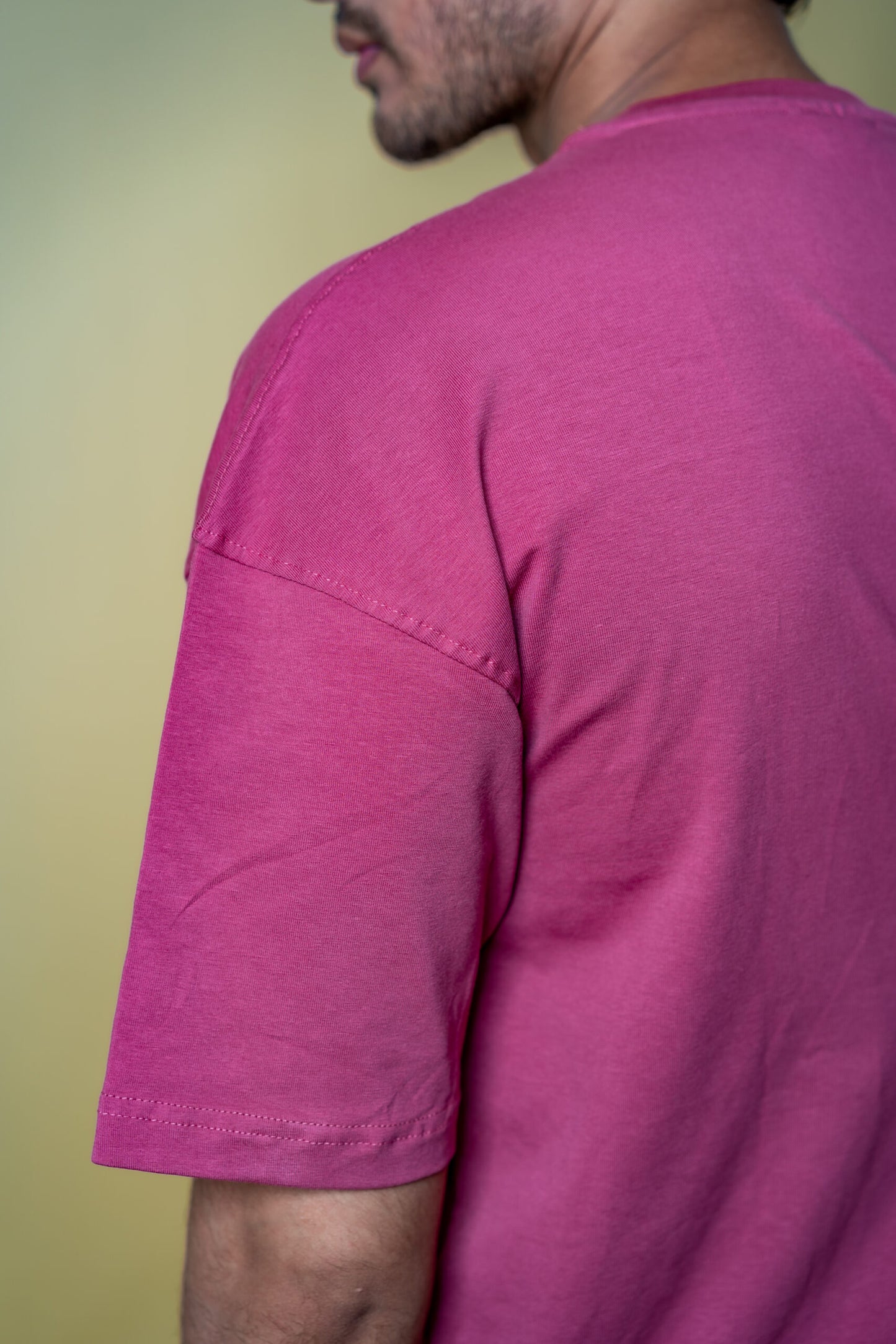 Oversized Drop Shoulder T-Shirt - Velvet Rose