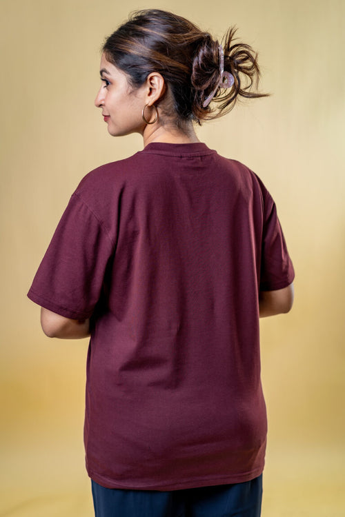 Load image 1 in gallery view. The Basics Liver Brown – Regular Fit T-shirt