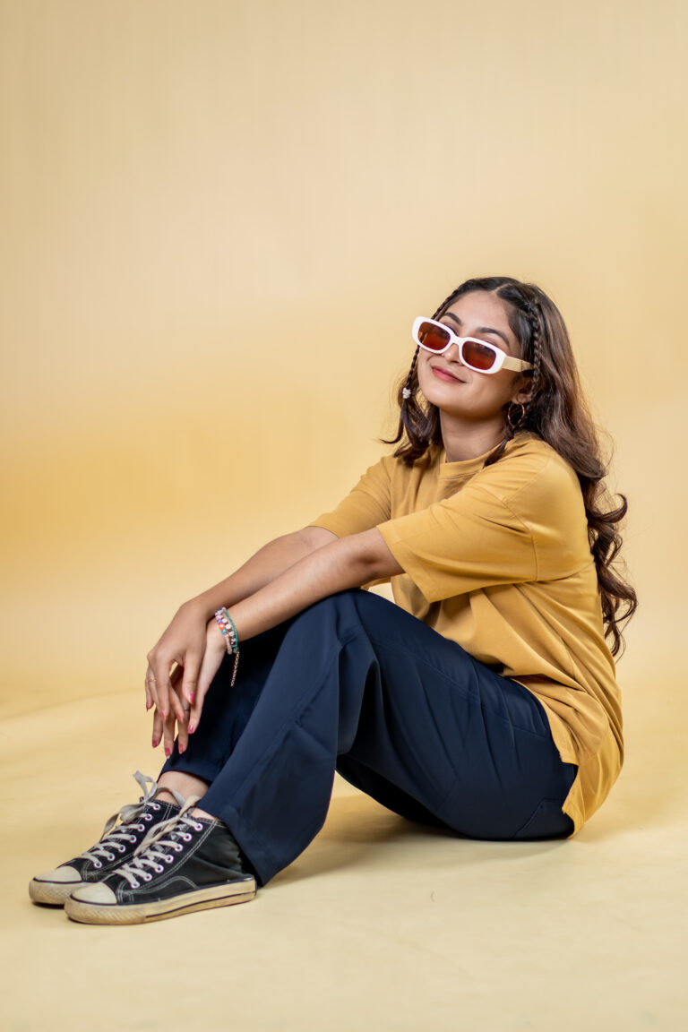 Oversized Drop Shoulder T-Shirt – Warm Nude