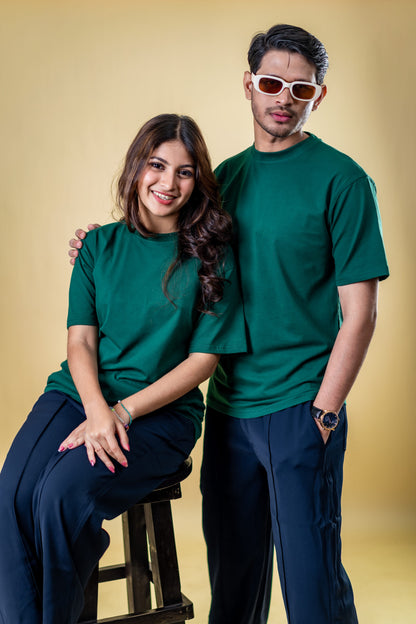 The Basics Dark Green- Regular Fit T-shirt