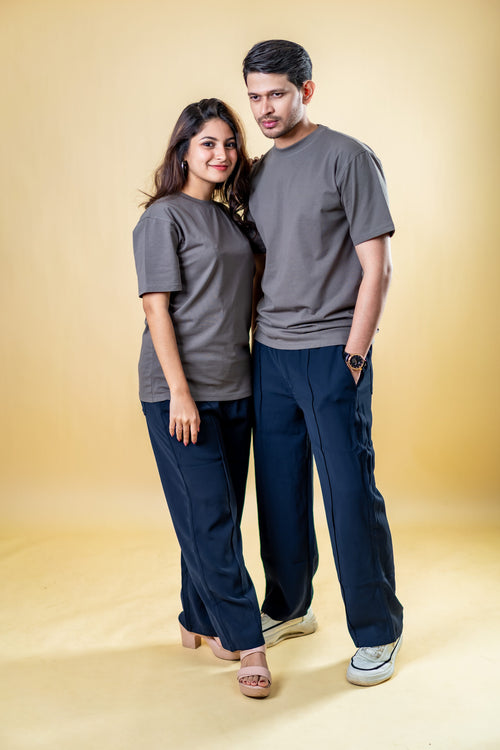 Load image 1 in gallery view. The Basics Grey – Regular Fit T-shirt