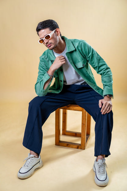 Cord Jacket- Light Green