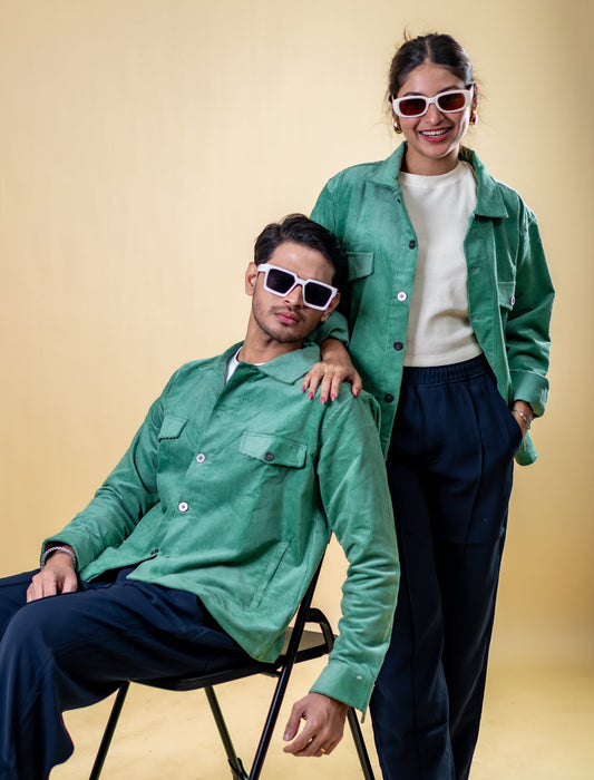 Cord Jacket- Light Green