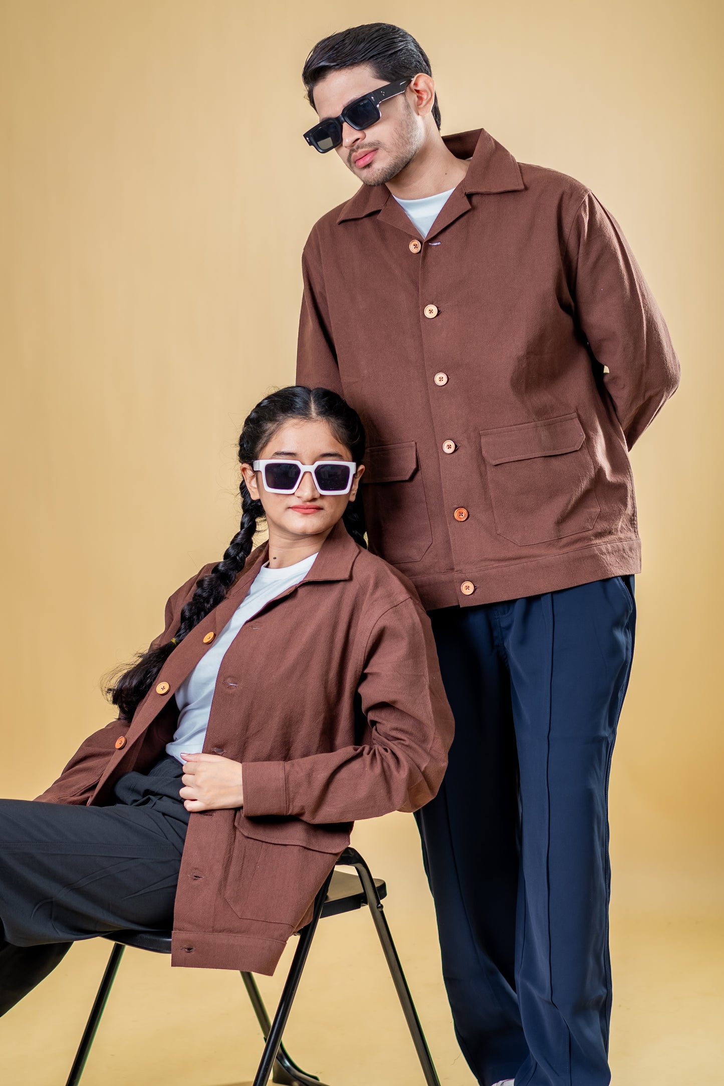 Mad Urban Shacket – Coffee Brown