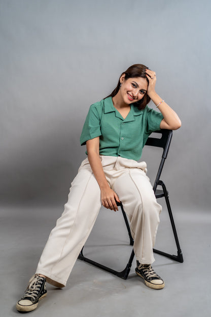 No Iron Cuban – Muted Mint