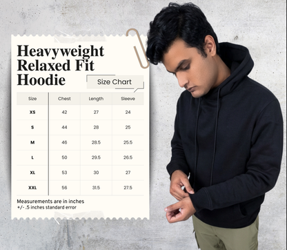 Heavyweight Relaxed Fit Hoodie - Black