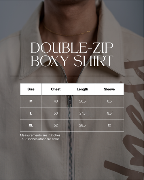 Load image 1 in gallery view. Double-Zip Boxy Shirt - Mocha