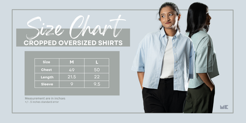 Load image 1 in gallery view. Cropped Oversized Shirts — Baby Blue Stripe