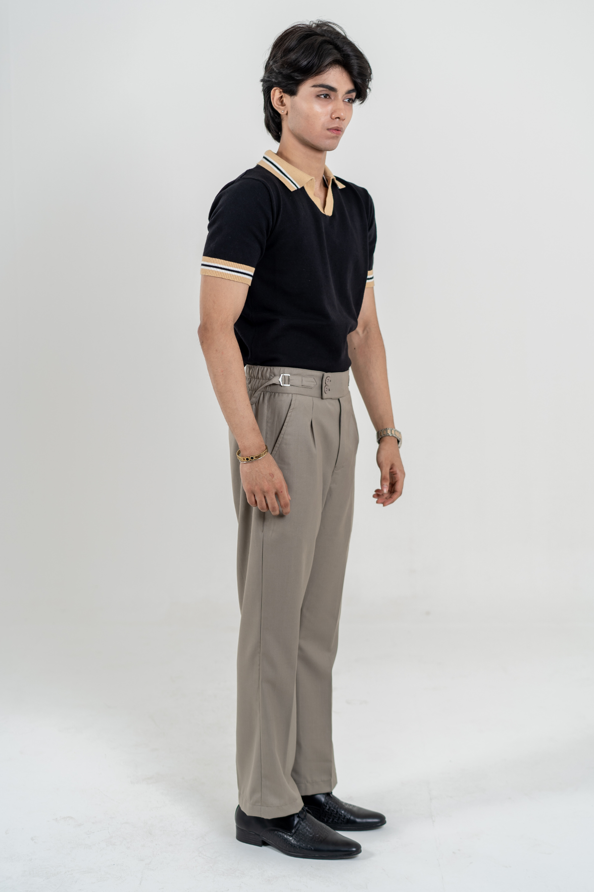 Relaxed fit Gurkha Pants - Stone Taupe