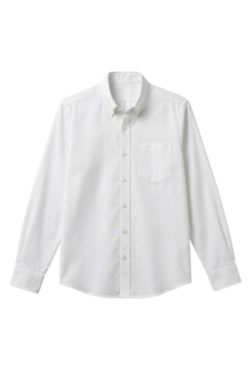 Load image 1 in gallery view. Button-Down Oxford Shirt – Storm White