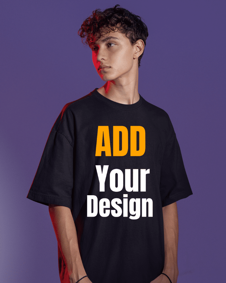 Oversized Drop Shoulder T-shirt  Custom Design