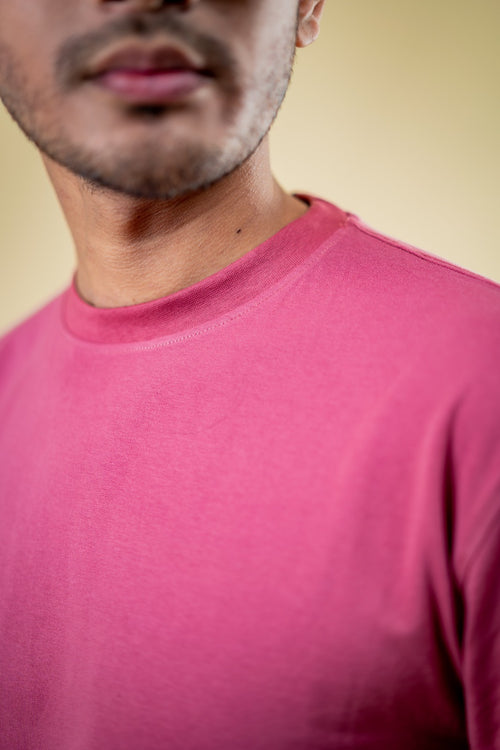 Load image 1 in gallery view. The Basics Rose– Regular Fit T-shirt