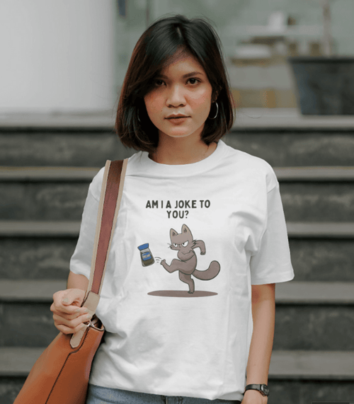 Load image 1 in gallery view. Mad Koffee Am I Joke To You? - Oversized Drop Shoulder T-shirt