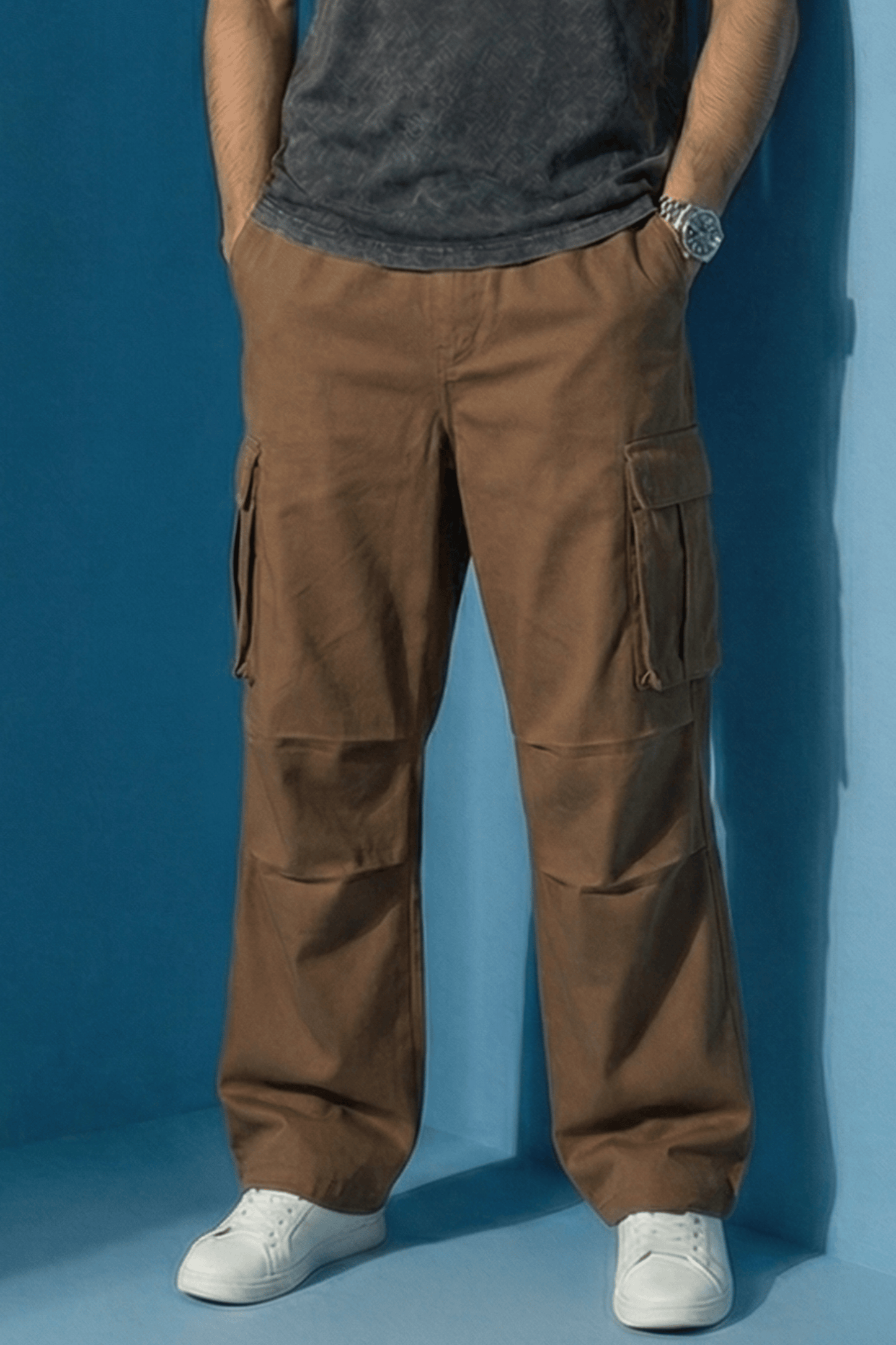 Mad Koffee Baggies 6 pocket Cargos - Brown