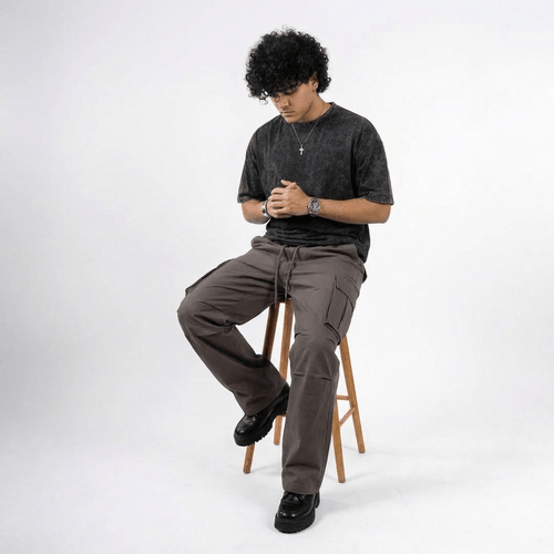 Load image 1 in gallery view. Mad Koffee Baggies 6 pocket Cargos -Grey