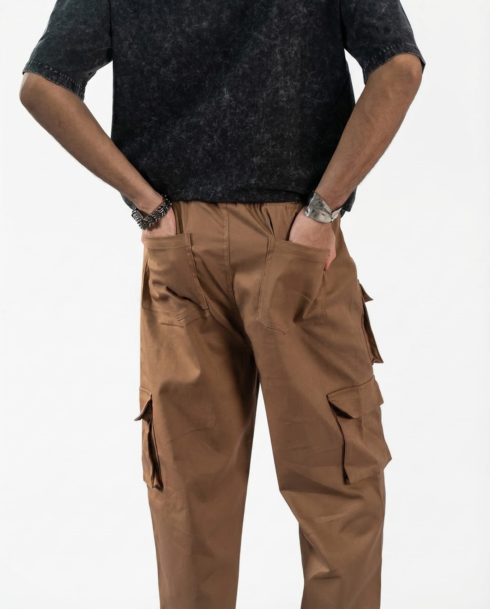 Mad Koffee Baggies Field Cargos: Brown