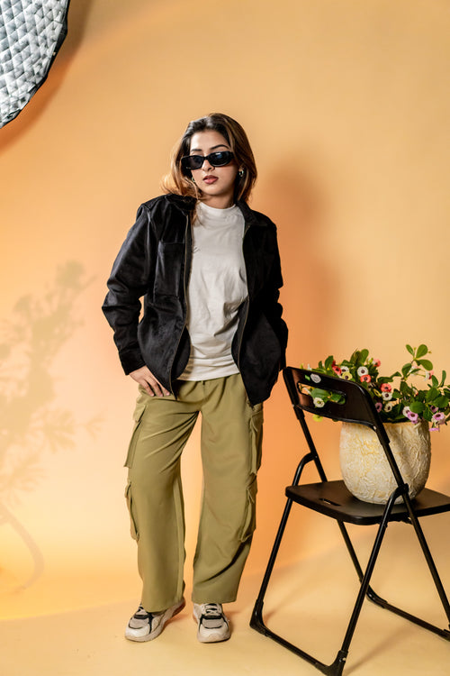 Load image 1 in gallery view. Mad Koffee Cord Jacket Cord Jacket- Black
