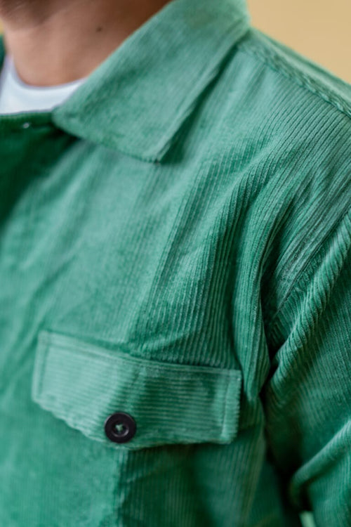 Load image 1 in gallery view. Mad Koffee Cord Jacket Cord Jacket- Light Green